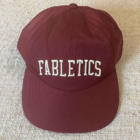 Fabletics The Nylon Hat Adrenaline Red Collegiate Baseball Cap - Picture 3 of 7